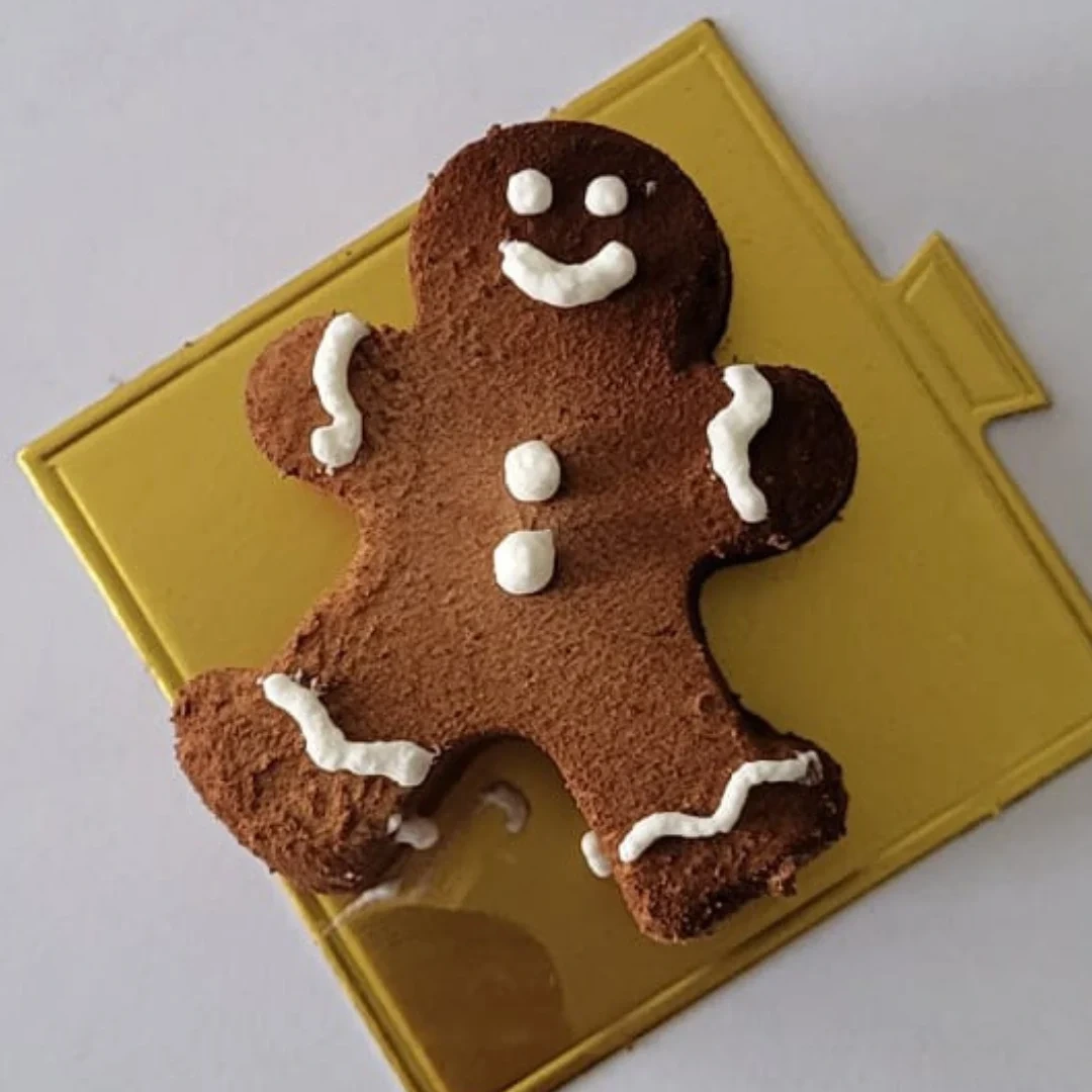 Bonhomme en pain d'épices en trompe-l'œil